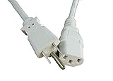 [UL Listed] OMNIHIL White 15 Feet Long AC Power