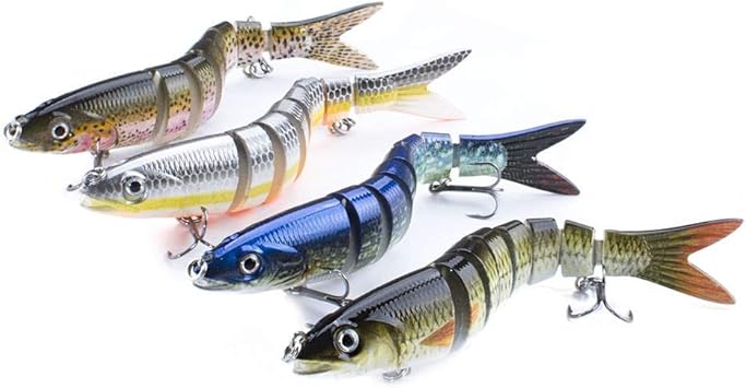 Amazon フィッシングベイトパーチ トラウトナックルスイミングベイトシンキングスイングフィッシングベイト人工ベイトフィッシングベイト 模造釣りルアー Color 4 Pcs Afangmq ルアー