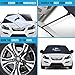 Car Windshield Cover - Frost, Ice, Snow, Water, Scratch, and Heat Resistant. Fits Most Cars, Trucks, SUV’s. All-Weather Protection for Your Windshield with Magnetic Cling. Mirror Covers Included