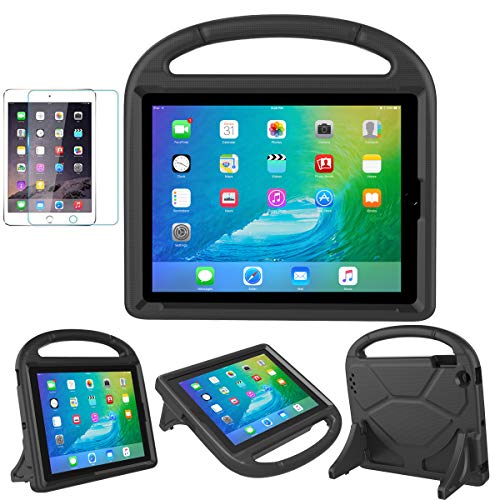iPad 2/3/4(Old Model) Case for Kids - SUPLIK Durable Shockproof Protective Handle Bumper Stand Cover with Screen Protector for Apple iPad 2nd,3rd,4th Generation, Black