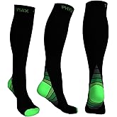 Physix Gear Compression Socks 20-30 mmHg - Men & Women - Running, Nurses, Shin Splints, Flight, Travel