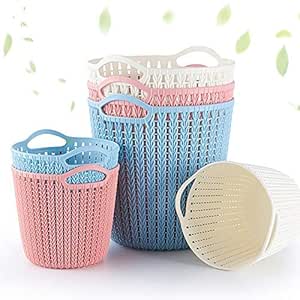 QXYMY Caja de almacenamiento Cesta de almacenamiento Imitación Ratán