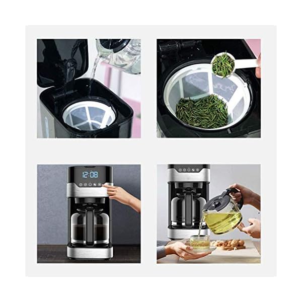 1yess Kaffeemaschine 4cup Programmierbare Kaffeemaschine mit Kaffeekanne Kaffeemaschine mit Timer und Thermal Pot… – Bild 7