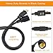 2-Pack 48Foot Heavy Duty Outdoor Patio String lights, Edison Vintage Dimmable 11S14 Bulbs w/ 15 Hanging Sockets, Commercial Grade Weatherproof Market Cafe Lights for Bistro Backyard Pergola Party, Blk