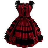 Smiling Angel Girls Sweet Lolita Dress Princess Lace Court Skirts Cosplay Costumes