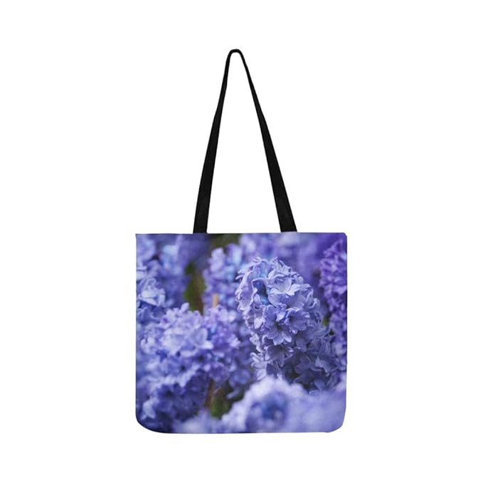 Schöne mehrfarbige Hyazinthen Canvas Tote Handtasche Schultertasche Crossbody Taschen Geldbörsen für Männer und Frauen Einkau