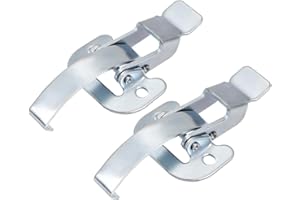 uxcell 3.62-inch Galvanized Draw Toggle Latch with Spring-Steel Hook - 2 Pcs