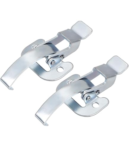 Lot De 2 Loquets Bascule Acier Inox 304 - 12,3cm - Charge Max 2000N - Noir