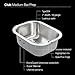 Houzer Club Stainless Steel Kitchen Bar & Prep Sink: 14 Inch Undermount Medium Sink with Strainer, Durable & Versatile, Essential for Home & Apartment: CS-1407-1