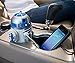 ThinkGeek Star Wars R2-D2 USB Car Charger - Rotating Head, Light Up Eye, 2 x USB Ports, Plugs Into Cigarette Lighter Adapter