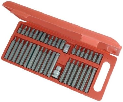 Neilsen CT1436 49pc Hex Spline Star Bit Set 3/8in and 1/2in Drive Hex Spline Star Bits 30mm and 75mm Length Sizes 4mm to 12mm M5 to M12 T20 to T55 - Image 3