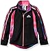 adidas Little Girls' Track Jacket, Black/Pink, 6