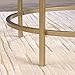 Sauder International Lux Round Side Table, in Satin Gold Finish
