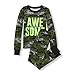 The Children's Place Big Boys' Awesome Camoflauge 2 Piece Sleepwear Set