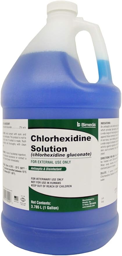 chlorhexidine dilution for dogs