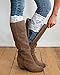 GEOOT Womens 5 Pairs Stretch Lace Boot Leg Cuffs Soft Laced Boot Socks (5 color)
