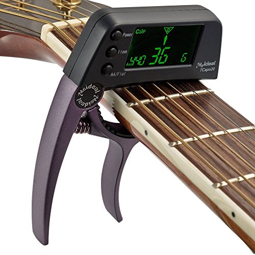 Blue Stones Acoustic Guitar Capo Quick Change Key Capo Tuner Alloy Material for Electric Guitar Bass Chromatic