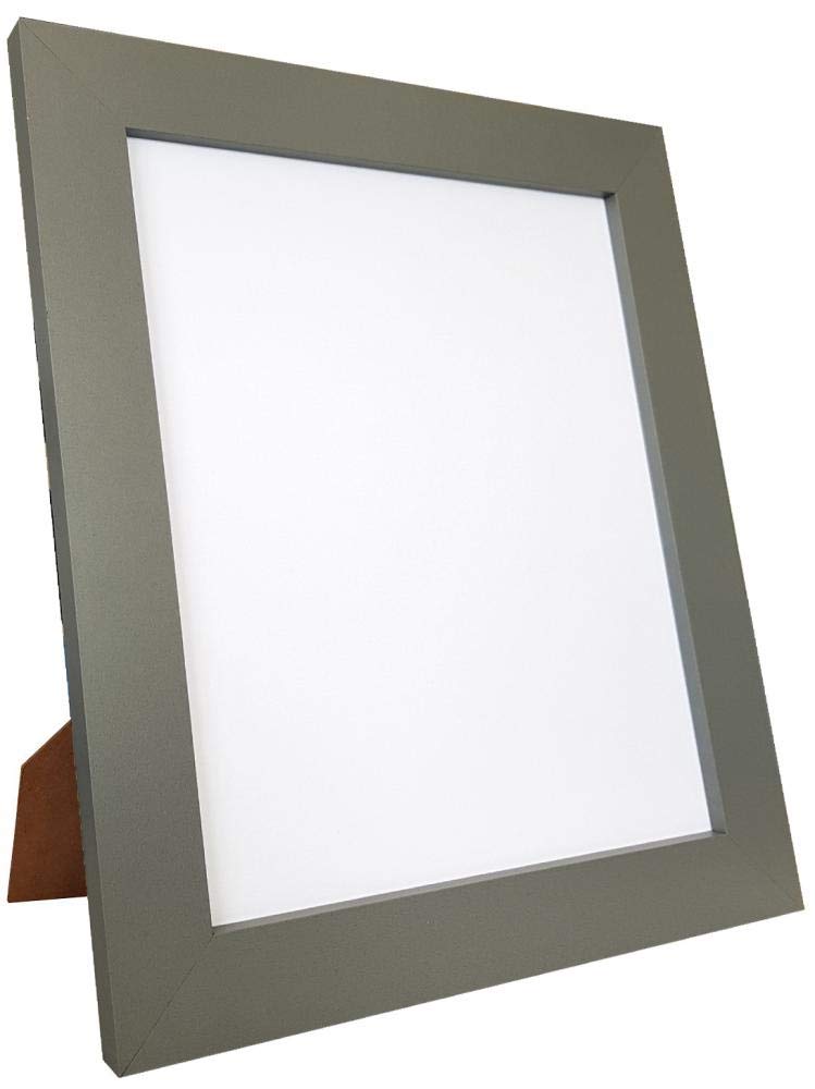 FRAMES BY POST Metro Dark Grey Picture Photo Frame Plastic Glass 10"x8"