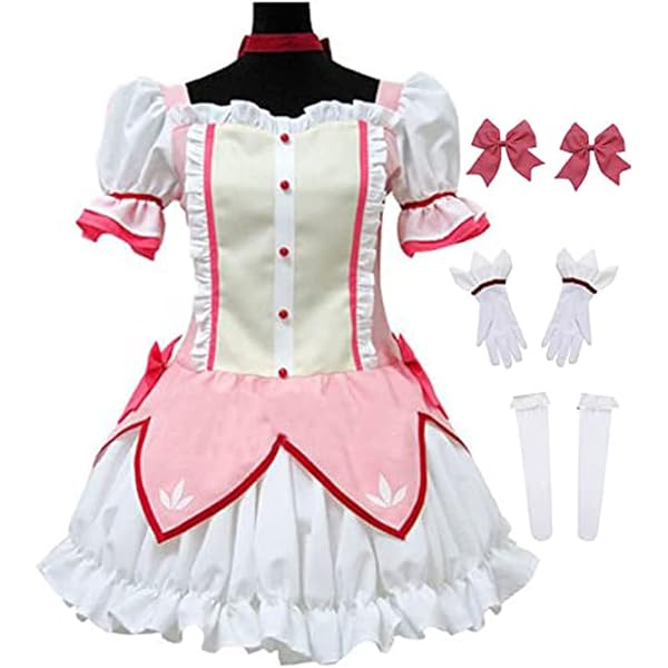 SONGCHANGJEWELRY Collar Con Dije, Accesorios De Disfraz Para Madoka Sakura Kyoko Cosplay, Regalo De Joyería Para Mujer, Regalo De Halloween, Anime, Fiesta De Disfraces, Plata, Zinc, No Es Una Piedra