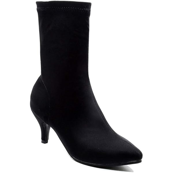 JOEUSTY Women's Pointed Toe Dressy Ankle Booties Fashion Bow Kitten Low Heel Comfort Elegant Short Boots | Ankle & Bootie
