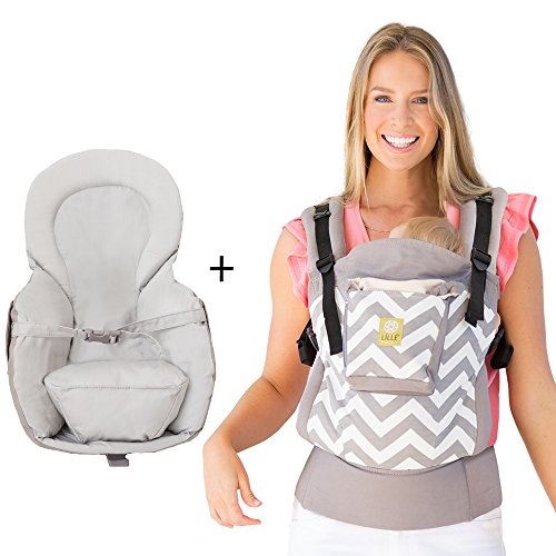 LILLEbaby Bundle of Love- 2 items:Chevron 4 in 1 ESSENTIALS Original
Baby Carrier and Infant Insert, Grey LILLEbaby Bundle of Love- 2 items:Chevron 4 in 1 ESSENTIALS Original
Baby Carrier and Infant Insert, Grey