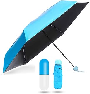Mini Regenschirm Taschenschirm- WENTS UV-faltender Sonnenschirm Reiseschirm Golfschirm,Tragbar Klein Leicht Kompakt Wasserdicht Windsicher 99% UV-Schutz für Männer Frauen Kinder