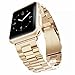 iiteeology Compatible with Apple Watch Band, 42mm 44mm Stainless Steel iWatch Band Link Bracelet with Adapters for Apple Watch Series 2 Series 1 - Champagne Gold
