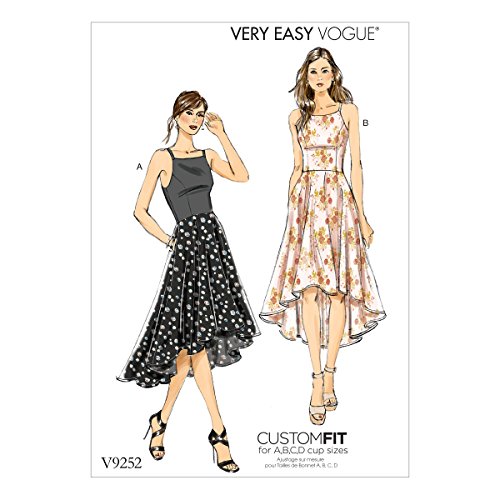 Vogue Patterns V9252E50 Low Dresses, 14-16-18-20-22