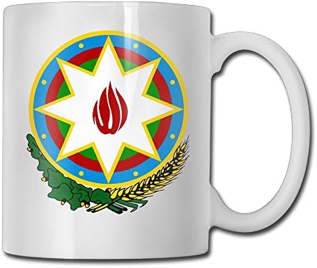 Novelty National Emblem Of Azerbaijan Tea Mugs - Add Pictures, Logo, Or Text To Our Custom Mugs