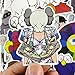 KAWS Laptop Stickers, Cute Cartoon Vinyl Computer Waterproof Water Bottles Skateboard Luggage Decal Graffiti Patches Decal 65Pcs Pack