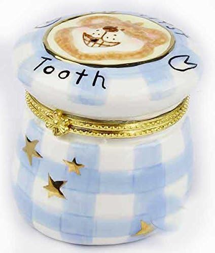 My First Tooth Blue Hinged Box