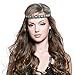 Fascigirl Rhinestone Headbands, 5PCS Jeweled Decorative Forehead Diamond Headband Crystal Headband Beaded Headbands for Women Birthday Gift with Stone