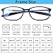 AQWANO 4 Pack Computer Reading Glasses Men Women Blue Light Blocking, Lightweight TR90 Flexible Frame Readers Glasses Anti Glare, 1.5