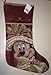 Disney Park Minnie Mouse Tapestry Victorian Christmas Holiday Stocking NEW