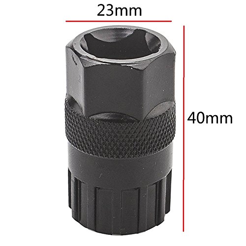 Luditek Extended Bike Cassette Removal Tool with Chain Whip and Auxiliary Wrench Bicycle Sprocket Removal Tools Sprocket Remover