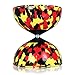 Mr B Harlequin Diabolo, Metal Diablo Sticks & Diabolo Directions Instructional DVD! (Black, Yellow & Red)