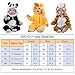 MICHLEY Unisex Baby Costume Winter and Autumn Flannel Romper for 6-12 Months, Animal Cosplay Jumpsuit White Size 80