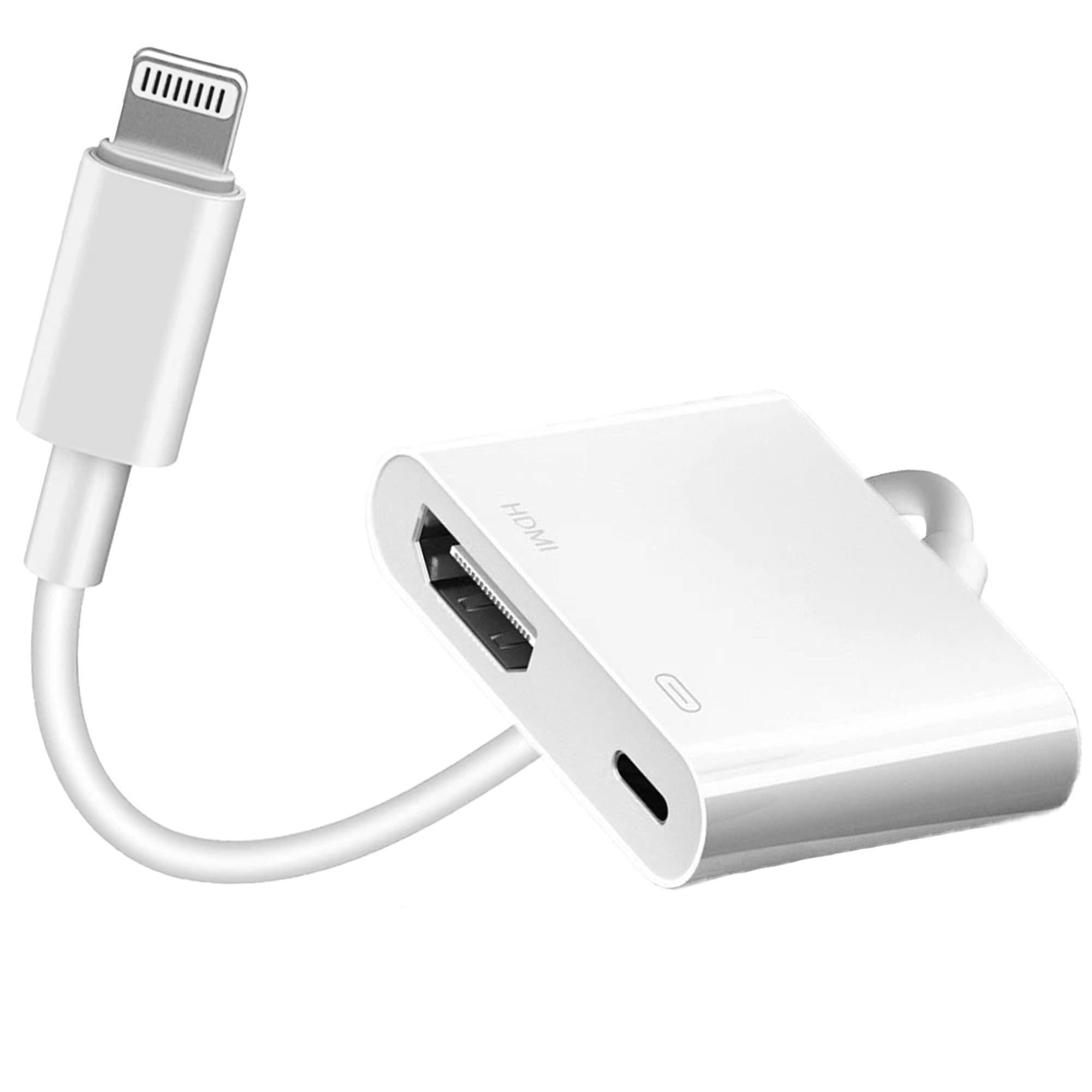 Adattatore Lightning To HDMI Certificato MFi – Mirroring 1080p Per IPhone/iPad A TV/proiettore (non Per Type-C)