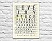 Love Joy Peace Patience, Fruit of the Spirit, Galatians 5:22-23, Christian Unframed Reproduction Art Print, Vintage Bible Verse Scripture Wall and Home Decor Poster, Inspirational Gift, 5x7 inches