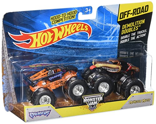 Hot Wheels Monster Jam Off-road Demolition Doubles Predator vs Monster Mutt