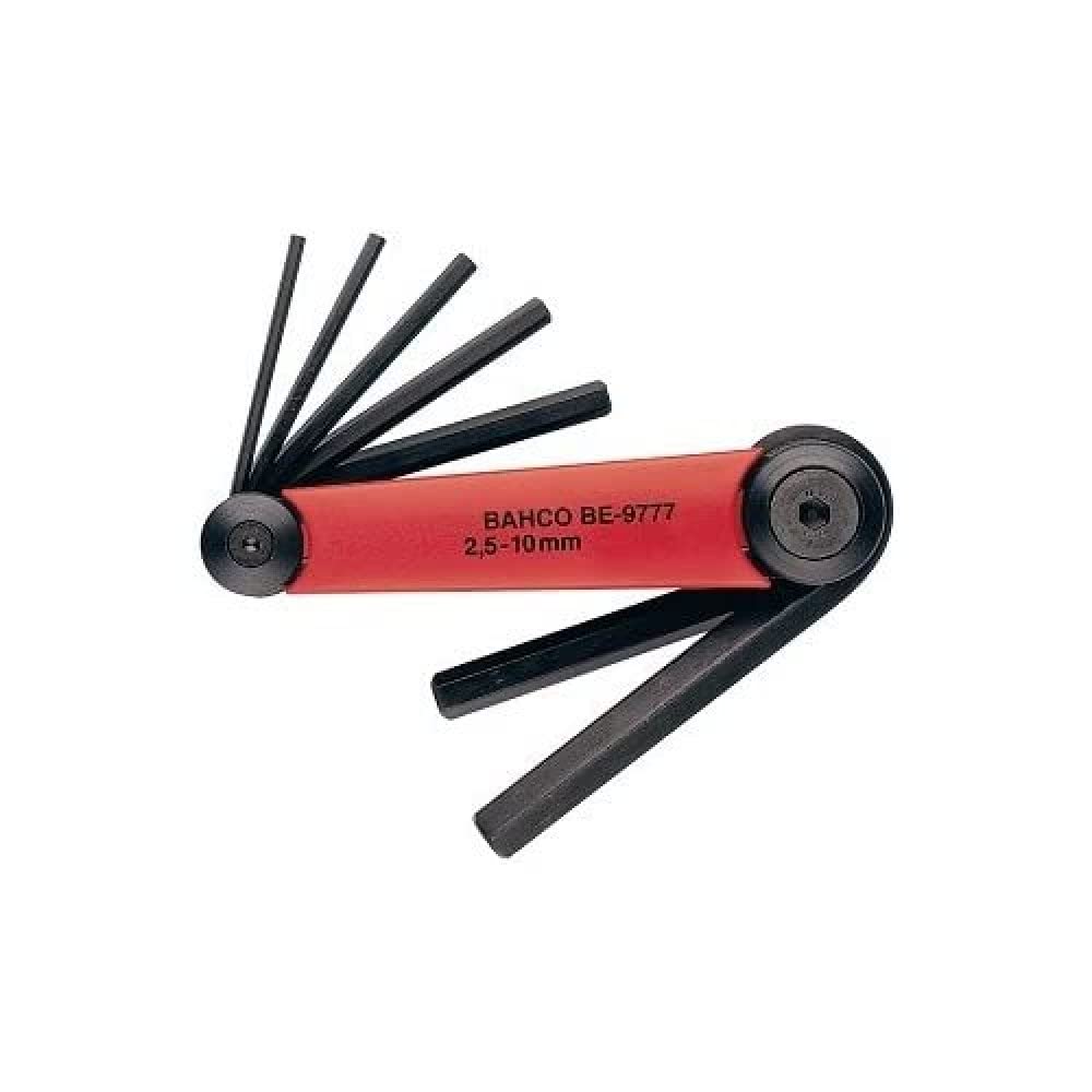 Bahco BE-9776 Hexagon Offset Screwdriver Set, Red/Black