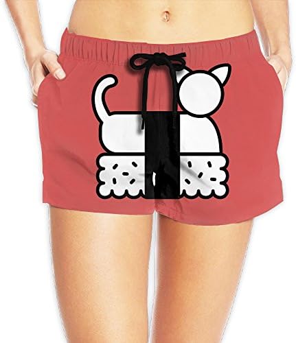 Womens Summer Sushi Cat Boardshort