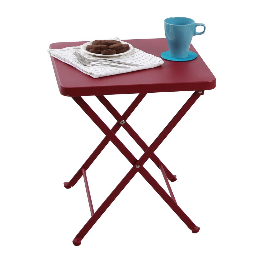 Best resin red side table