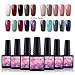 Fashion Zone 20 Colors Gel Nail Polish Set, Soak Off UV LED Gel Nail Polish Kit Manicure Salon Gift Kit 8ml