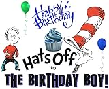 Dr. Seuss - Boy Birthday - For Light-Colored Materials - Iron On Heat Transfer 7