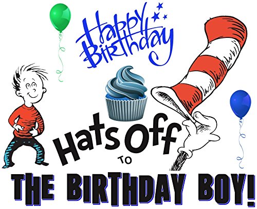 Dr. Seuss - Boy Birthday - Iron On Heat Transfer 7