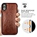 CASEOWL Case Wallet with Magnetic Detachable Case,9 Card Slots,Wrist Strap, 2 in 1 Folio Flip Premium PU Leather Wallet Case for X/XS/10/10s 5.8 inch (Brown)