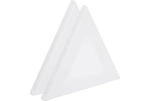 PATIKIL Paint Canvases for Painting, 2 Pack 8x7 Inch Triangle Wood Frame Stretched Blank Art Canvas Board Panels for Acrylic,