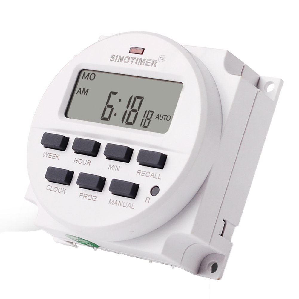 SINOTIMER TM618N2 220V16A 7 Days Programmable Timer Switch with UL