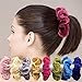 Velvet Scrunchies for Hair, 20 Pcs Girl Elastics Hair Ties Scrunchy Hair Band Hair Accessories for Women, Girl